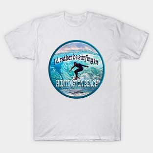 Huntington Beach, California Surfing Logo T-Shirt